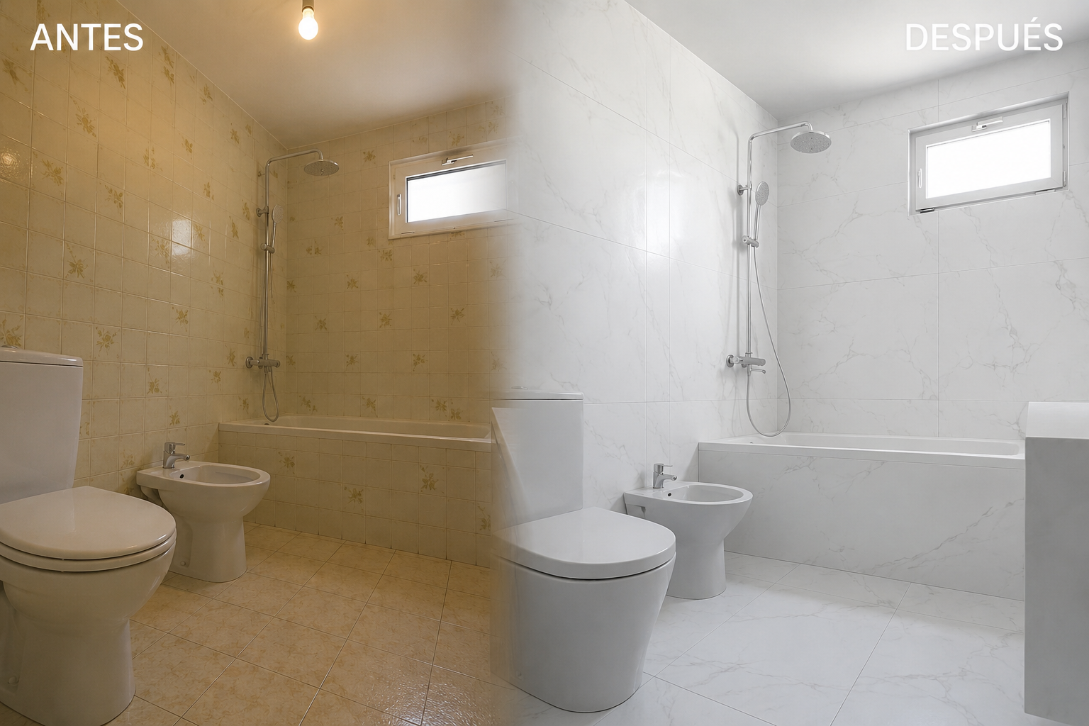 Reforma de baño en Oviedo realizada por Reformas Pilar