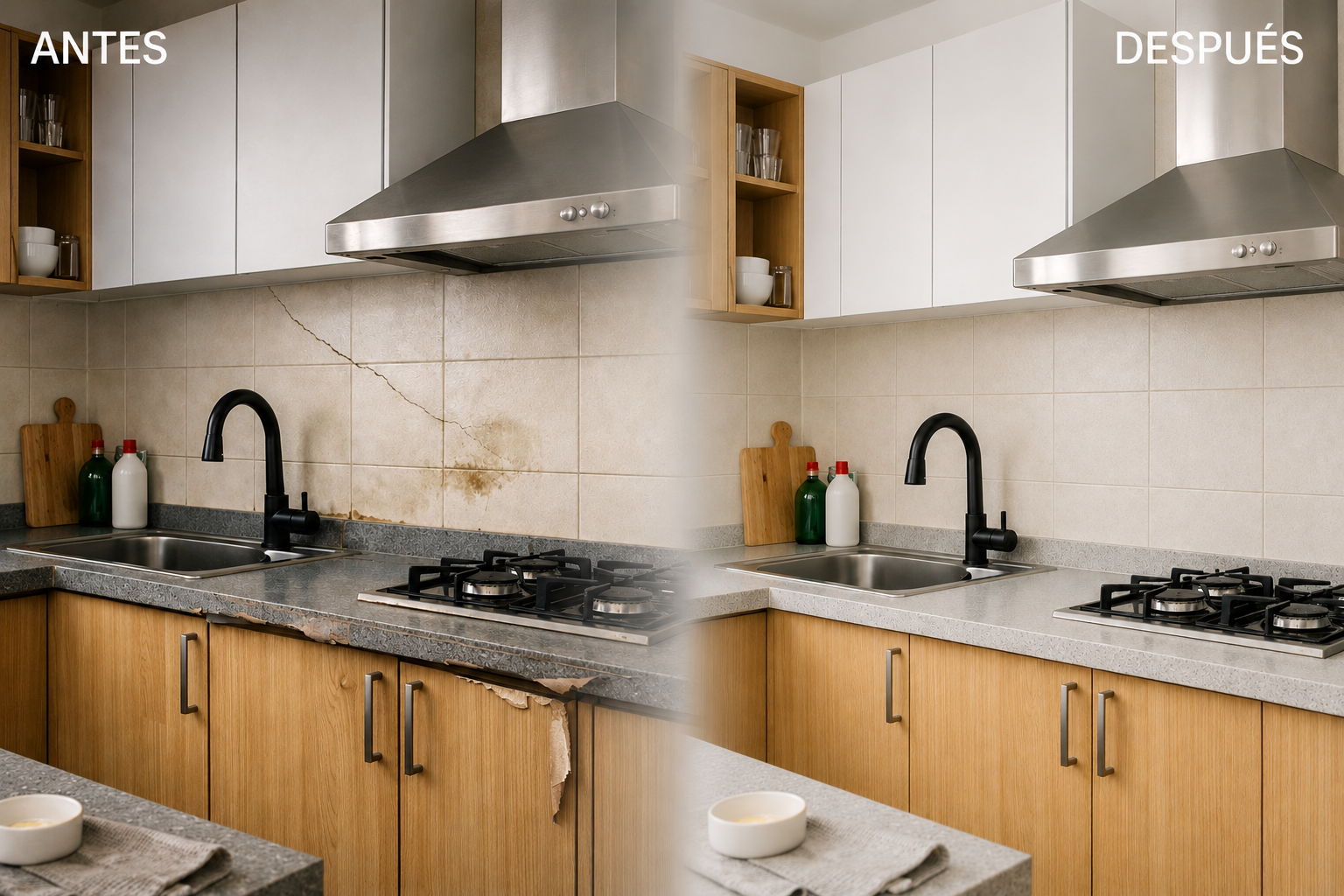 Reforma de cocina en Oviedo realizada por Reformas Pilar