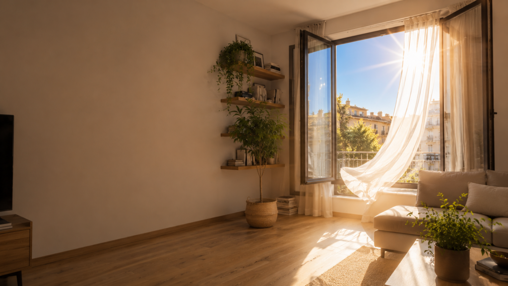 Abrir las ventanas en verano cuando hace mucho calor puede aumentar la temperatura dentro de la vivienda.